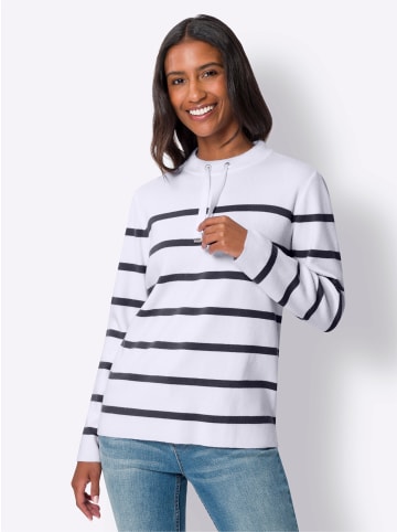 Heine Pullover in marine-weiß-gestreift