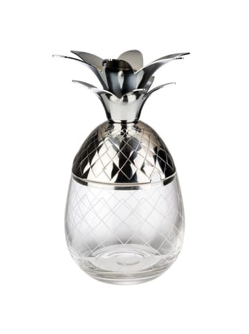 APS Cocktailbecher "PINEAPPLE" in Transparent Ø 8,5 cm, H: 17,5 cm Silber 