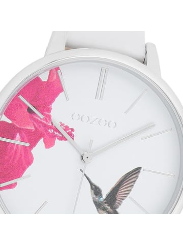 Oozoo Analog-Armbanduhr Oozoo Timepieces weiß groß (ca. 42mm)