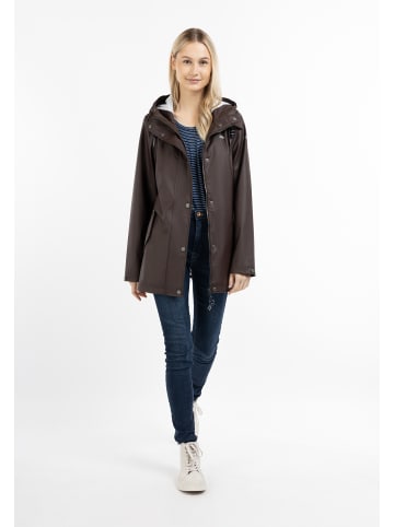 Schmuddelwedda Damen Regenjacke in Dunkelbraun-271