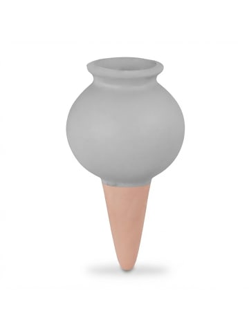 relaxdays 4 x Tonkegel in Grau/ Terrakotta - 100 ml