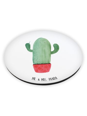 Mr. & Mrs. Panda Kühlschrankmagnet Kaktus Wut ohne Spruch in Weiß