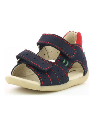 Kickers Sandalen in Navy/Rot