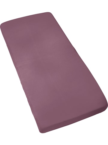 Erwin Müller Single-Jersey Kinder-Spannbettlaken Murnau in aubergine