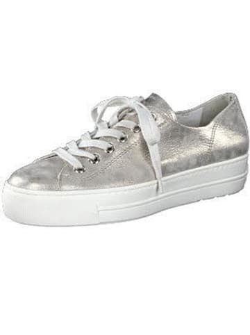 Paul Green Schnürschuh in silber metallic