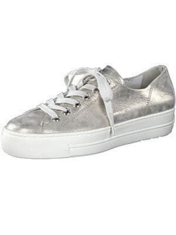 Paul Green Schnürschuhe in silber metallic