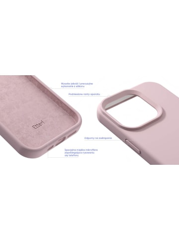COFI 1453 Etteri Silicone Mag Kompatibel mit  iPhone 18 Pro / 17 Pro Hellrosa in Hellrosa