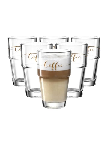 LEONARDO 6er Set Becher Solo 410 ml transparent in transparent