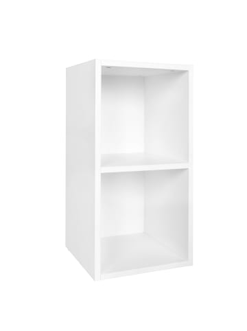 FineBuy Bücherregal in Weiß / Spanplatte / 30x30x60