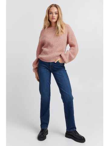 PULZ Jeans Strickpullover PZIRIS Boatneck Pullover 50206779 in rosa