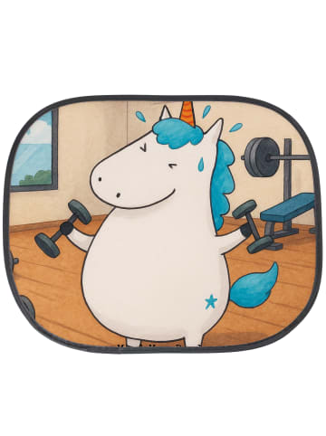 Sonnenschutz Auto Einhorn Fitness Design ohne S... in Weiß