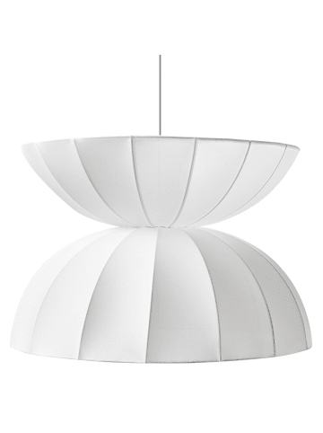 Beliani Pendelleuchten DEBONS in Weiß - (W) 47 x (H) 113 x (L) 47 cm