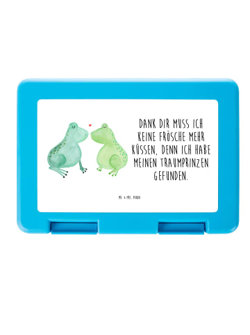 Mr. & Mrs. Panda Frühstücksbox Frosch Liebe mit Spruch in Weiß