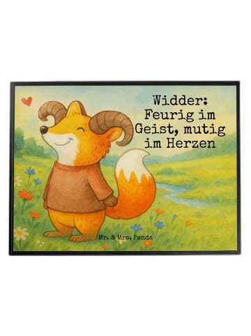 Mr. & Mrs. Panda tischauflage Widder Astologie Design mit Spruch in Weiß