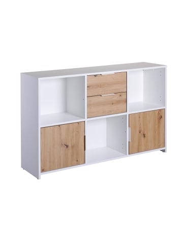 ebuy24 Sideboard Pepeto Weiß 120 x 30 cm