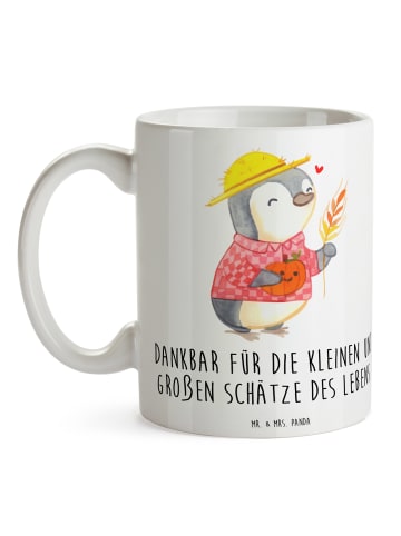 Mr. & Mrs. Panda Mug Erntedankfest Schätze mit Spruch in Weiß