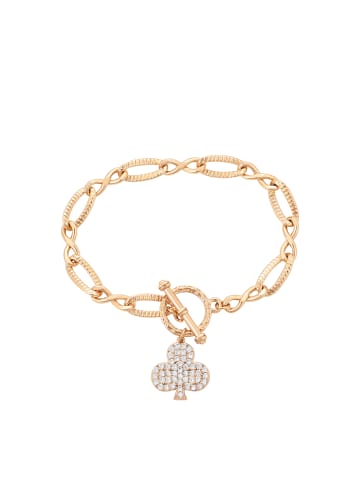 faina Women Cable Chain Link Bracelet in Rose Gold