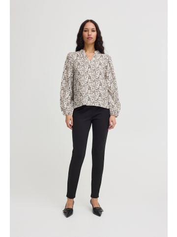 ICHI Langarm-Bluse IXHARPER Regular fit in Meteorite Flower Print