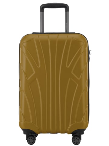 suitline Handgepäckkoffer 55x35x20 cm Carry-On 55cm Hartschale 34 L in Herbstgold