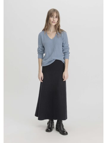 Hessnatur Strickrock Midi Regular in schwarz