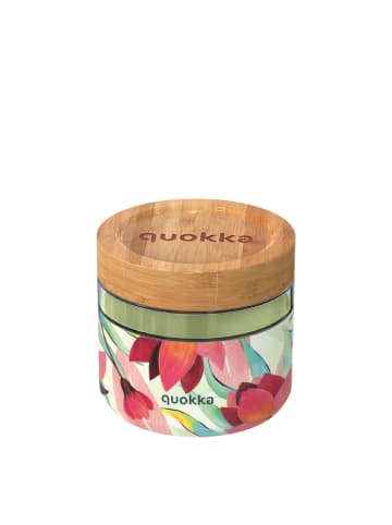 COFI 1453 Glas-Lunchbox mit Bambusdeckel – auslaufsicher, rutschfest, in Frühling