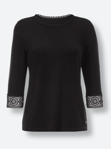 creation L 3/4-Arm-Shirt in schwarz