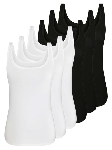 Sassa 6er Sparpack Top in black white