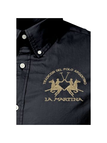 La Martina Langarmhemd CCMC01 in dunkelblau