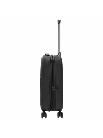 Mandarina Duck Logoduck+ - 4-Rollen-Kabinentrolley 52 cm erw. in schwarz