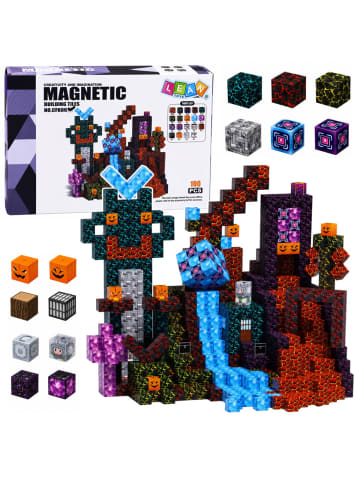 Wisam Set aus magnetischen Bausteinen, Würfeln, Pixeln, 3D Dark World, 100