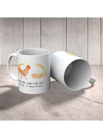 Mr. & Mrs. Panda Kindertasse Huhn Stolz mit Spruch in Weiß