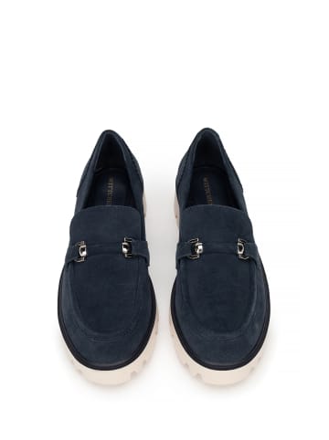 Wittchen Wildleder-Mokassins Mit Schnalle in Dark blue