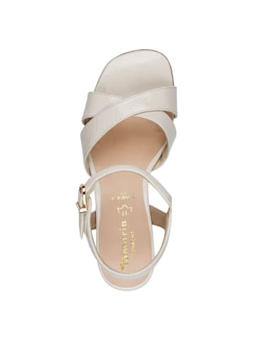 Tamaris WIDE FIT Sandalette in IVORY PATEN
