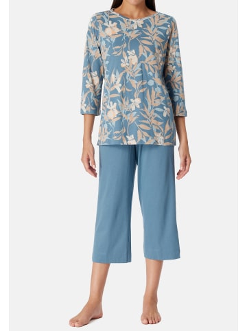 Schiesser Schlafanzug Comfort Nightwear in Blau