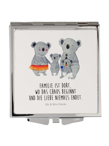 Mr. & Mrs. Panda Frauen Spiegel Koala Familie mit Spruch in Weiß