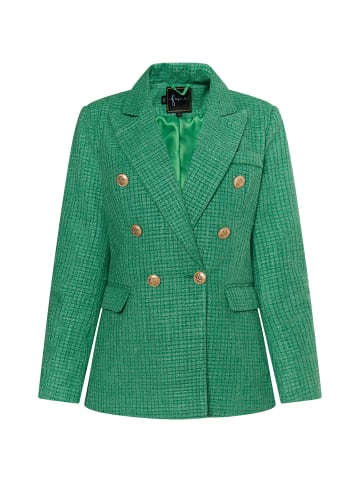 faina Bouclé Blazer in Smaragdgrün