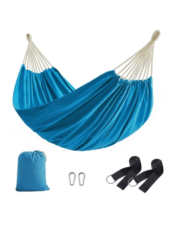 SONGMICS Hängematte Socozzy in Blau - (B)150 x (H)0.1 x (T)210 cm