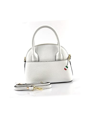 Florence Leder Umhängetasche Florence Tasche weiß ca. 20cm