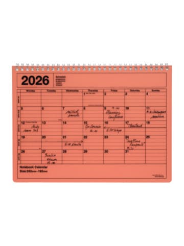 Marks Europe Kalender - MARK'S 2026 Tischkalender, M , Orange