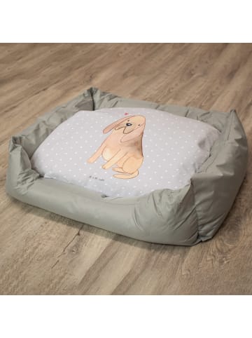 Mr. & Mrs. Panda Haustierbett Bloodhound Lebensretter ohne Spruch in Grau Pastell