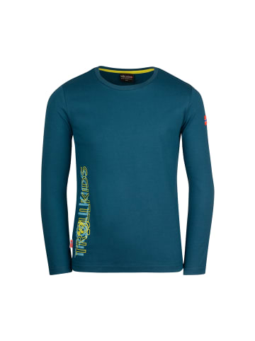 Trollkids Longsleeve Stavanger in petrol