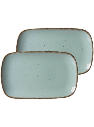 Ritzenhoff & Breker 2er Set Platten Casa in Blau 33 x 20 cm