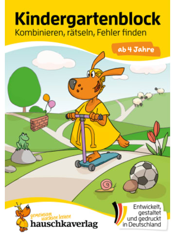 Hauschka Buch - Kindergartenblock ab 4 Jahre - Kombinieren, rätseln, Fehler finden