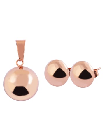 Adeliás Damen Ohrringe – Ohrstecker aus Edelstahl in gold