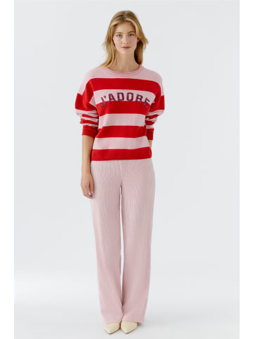 Oui Pullover in pink rose