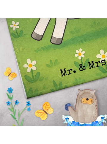 Mr. & Mrs. Panda handtuch gäste wc Einhorn Happy Design ohne Spruch in Weiß