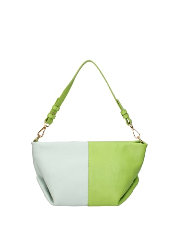 ROBERTA ROSSI Schultertasche in GREEN AND LIGHT BLUE