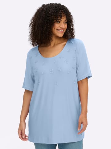 sheego Shirt in eisblau