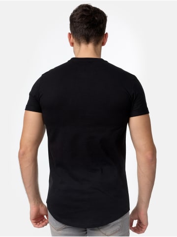 Tazzio T-Shirt Rundhals "E105" - Regular Fit- in Schwarz