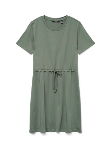 Vero Moda Lockeres Shirtkleid mit Taillenband in Grün-2